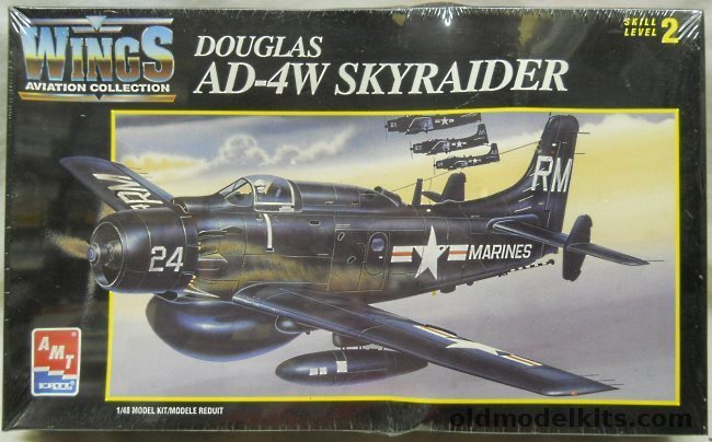 AMT 1/48 Douglas AD-4W Skyraider - US Marines / Royal Navy and US Navy, 8622 plastic model kit